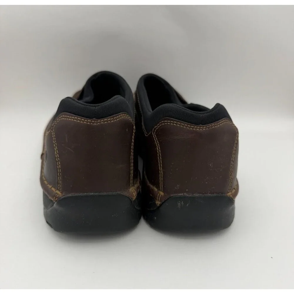 Red Wing Shoes Slip On Shoes Men's 11 E2 Brown Leather Slip Oil Resistant 4054